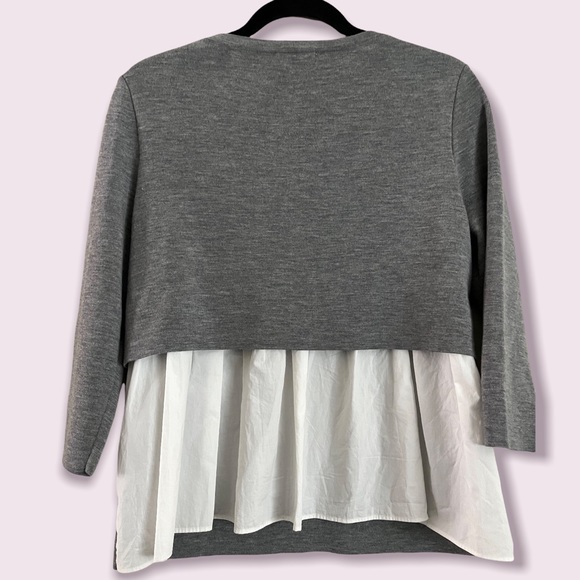 COS Double-layered knitted 3/4 sleeves top - Picture 3 of 3